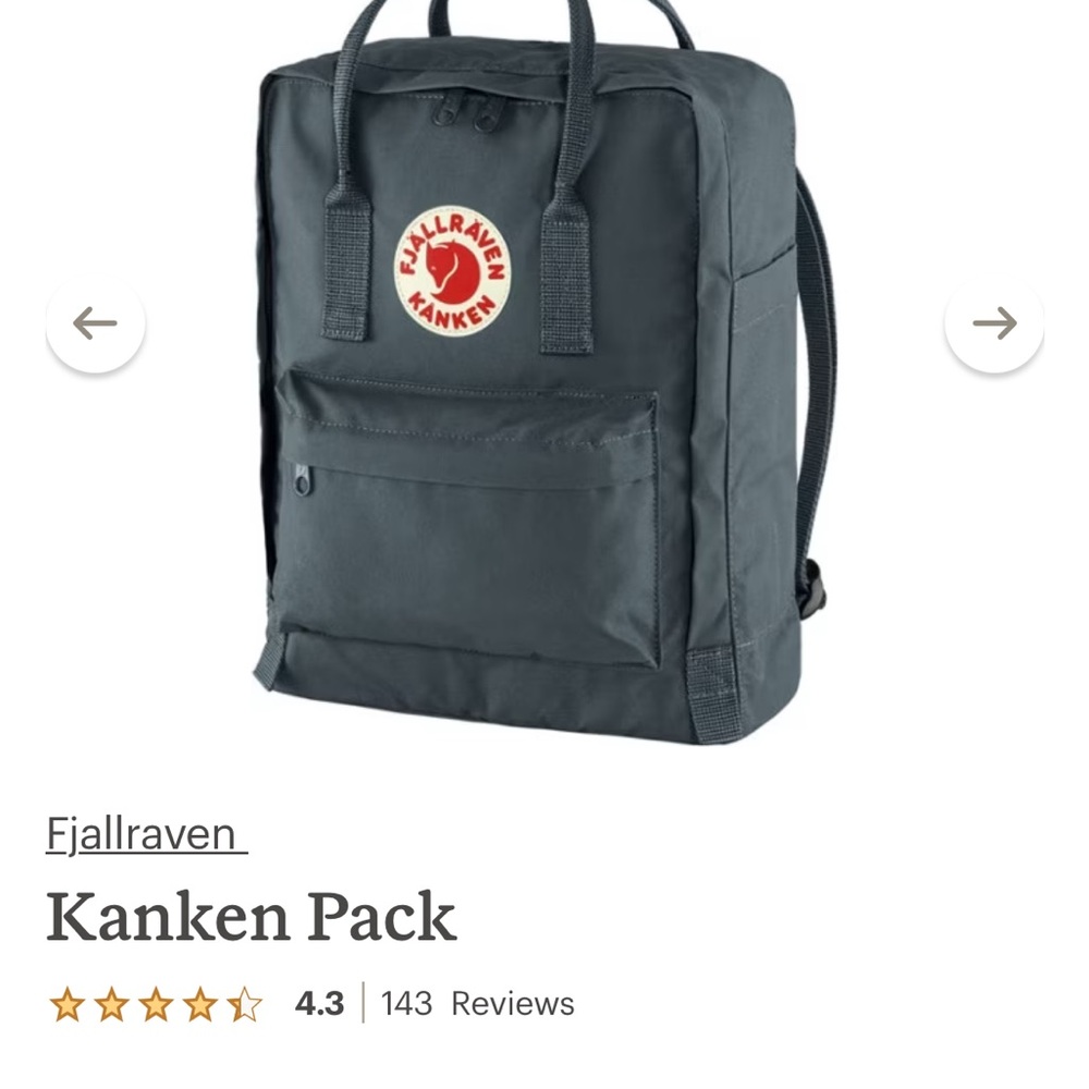 Fjallraven Black Backpack Durable Iconic Design